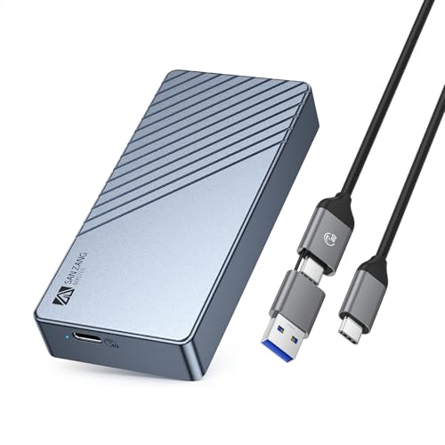 SANZANG Thunderbolt4 USB4 m.2 SSD ケース SANZANG USB4/Thunderbolt 4対応 M.2 NVMe SSD アルミニウム外付けケース